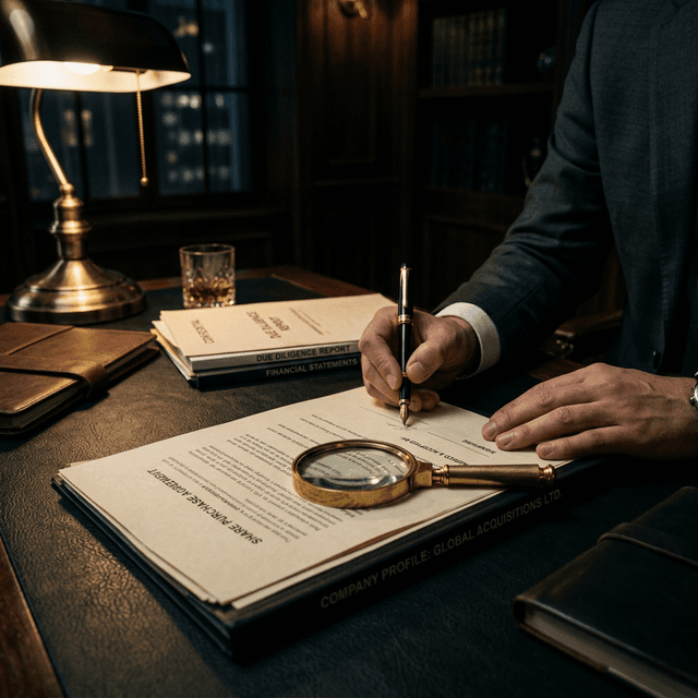 Signing a contract with due diligence