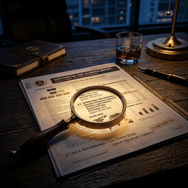 Due diligence on a potential business partner