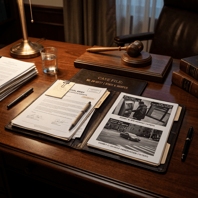 Private investigator testifying in court