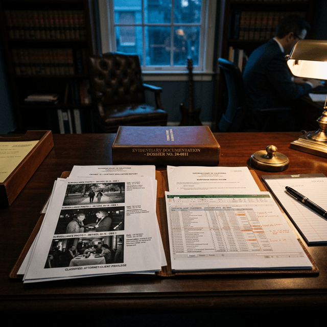 Evidentiary documentation and legal admissibility