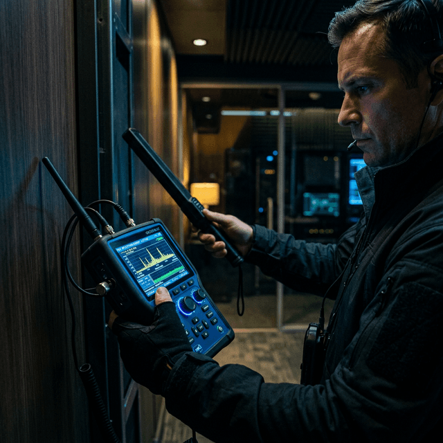 Professional TSCM equipment for bug detection